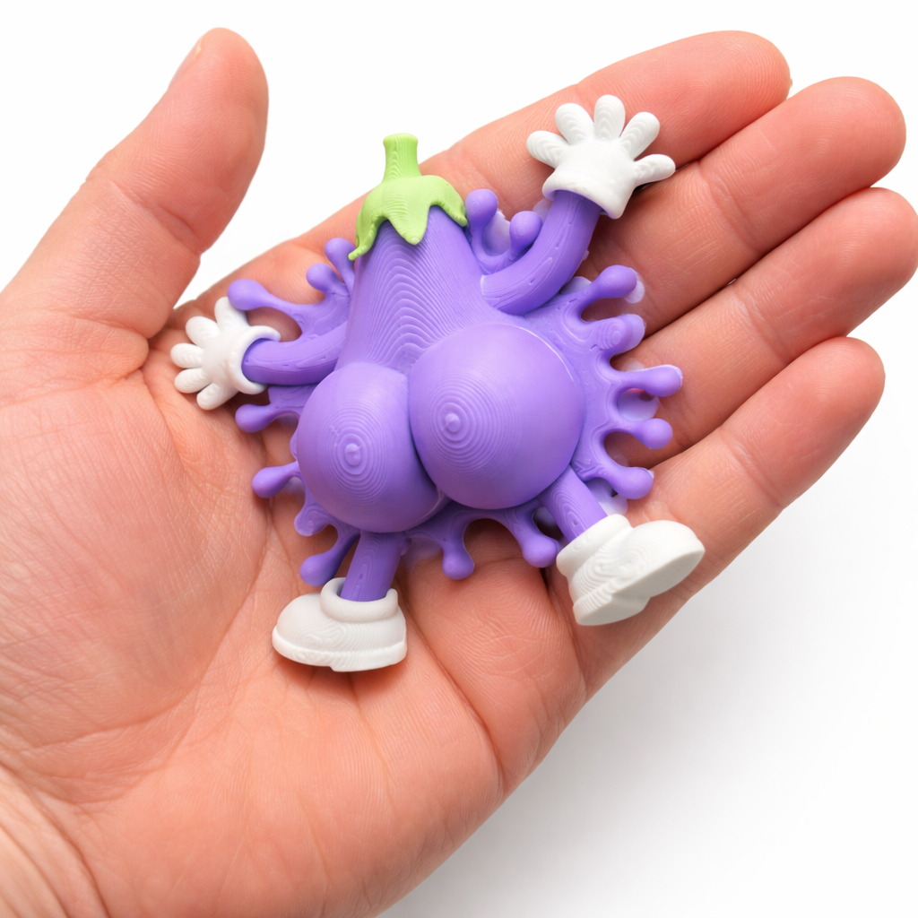 Eggplant Splat Magnet Adult Humor
