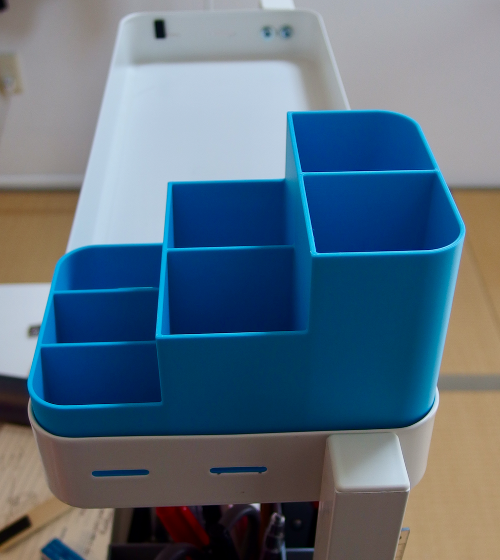 Pen holder for IKEA VATTENKAR Desktop Shelf