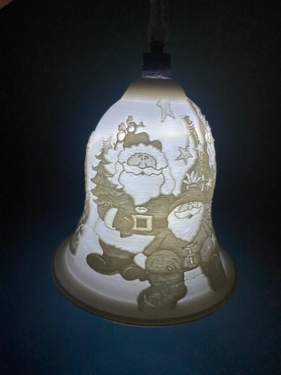 santa christmas bell