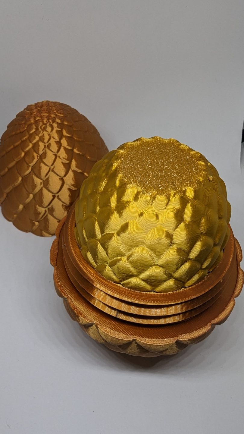 Threaded Dragon Egg Matryoshka - Easter decoration