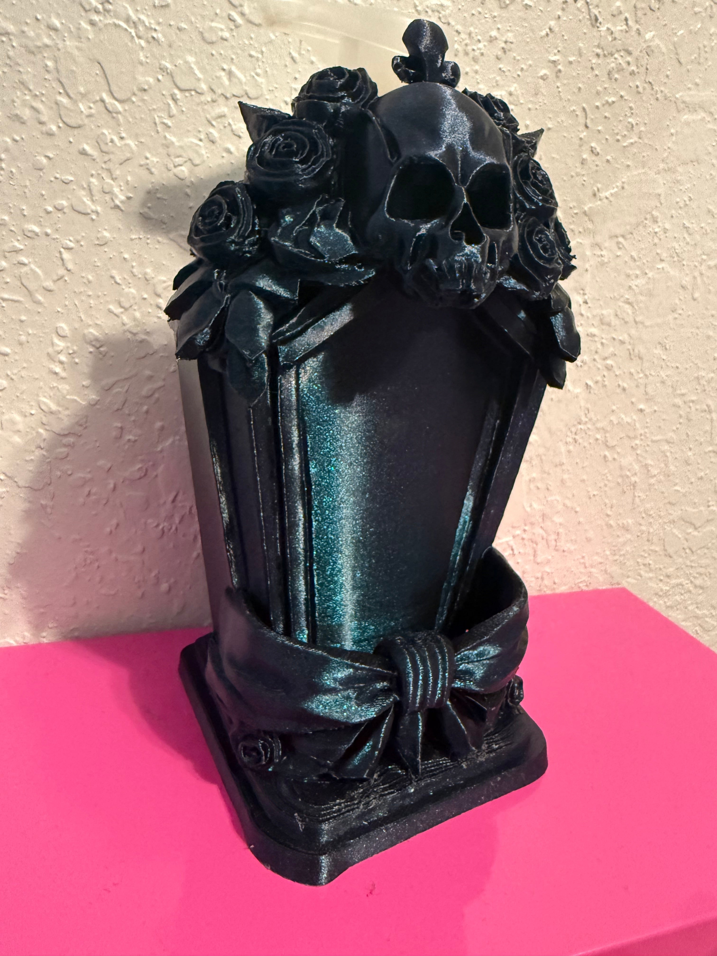 Gothic Coffin Skull BBW Soap Holder & Shelf