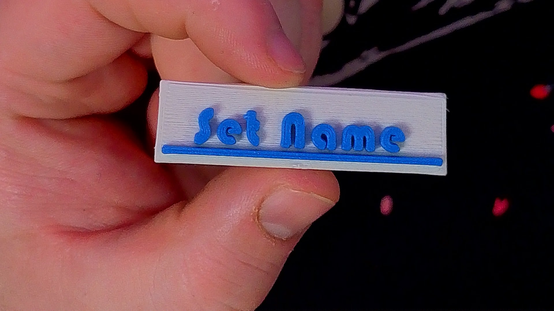Kingelschild mit 3D Familienname