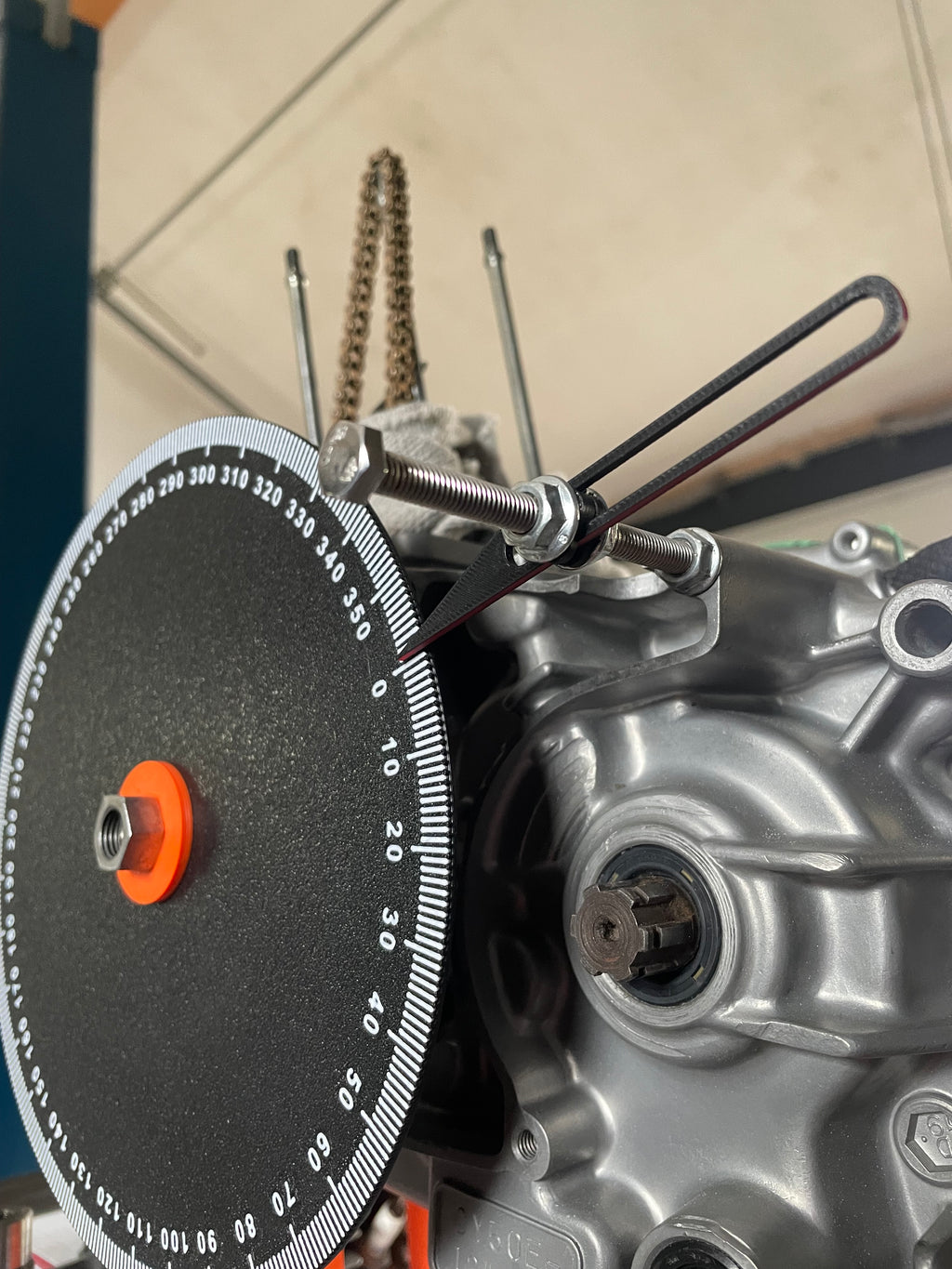 Gradscheibe für Motor-Zündeinstellung