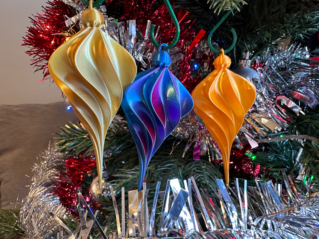 Christmas Tree Ornament 110 x 47mm (Nonagonal - 9 sided)
