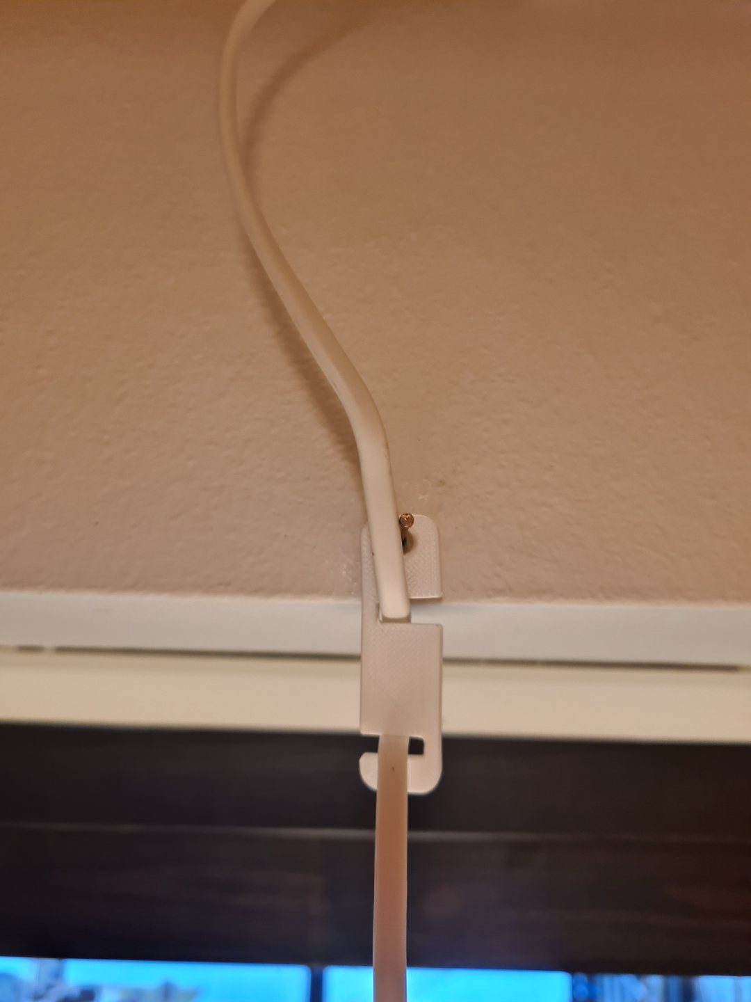 Cable hanger. Flat 2-core cable