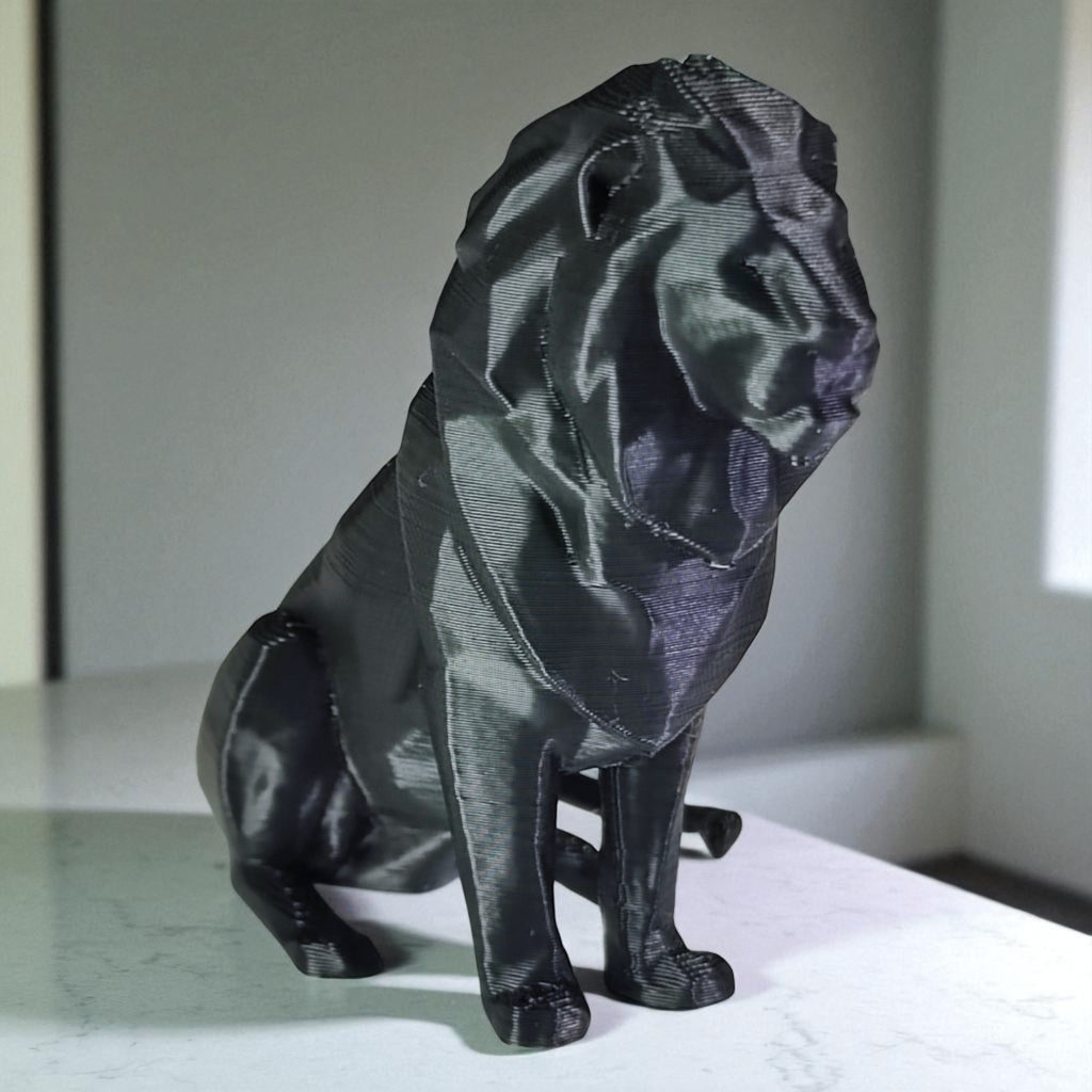 Leon decorativo Low Poly