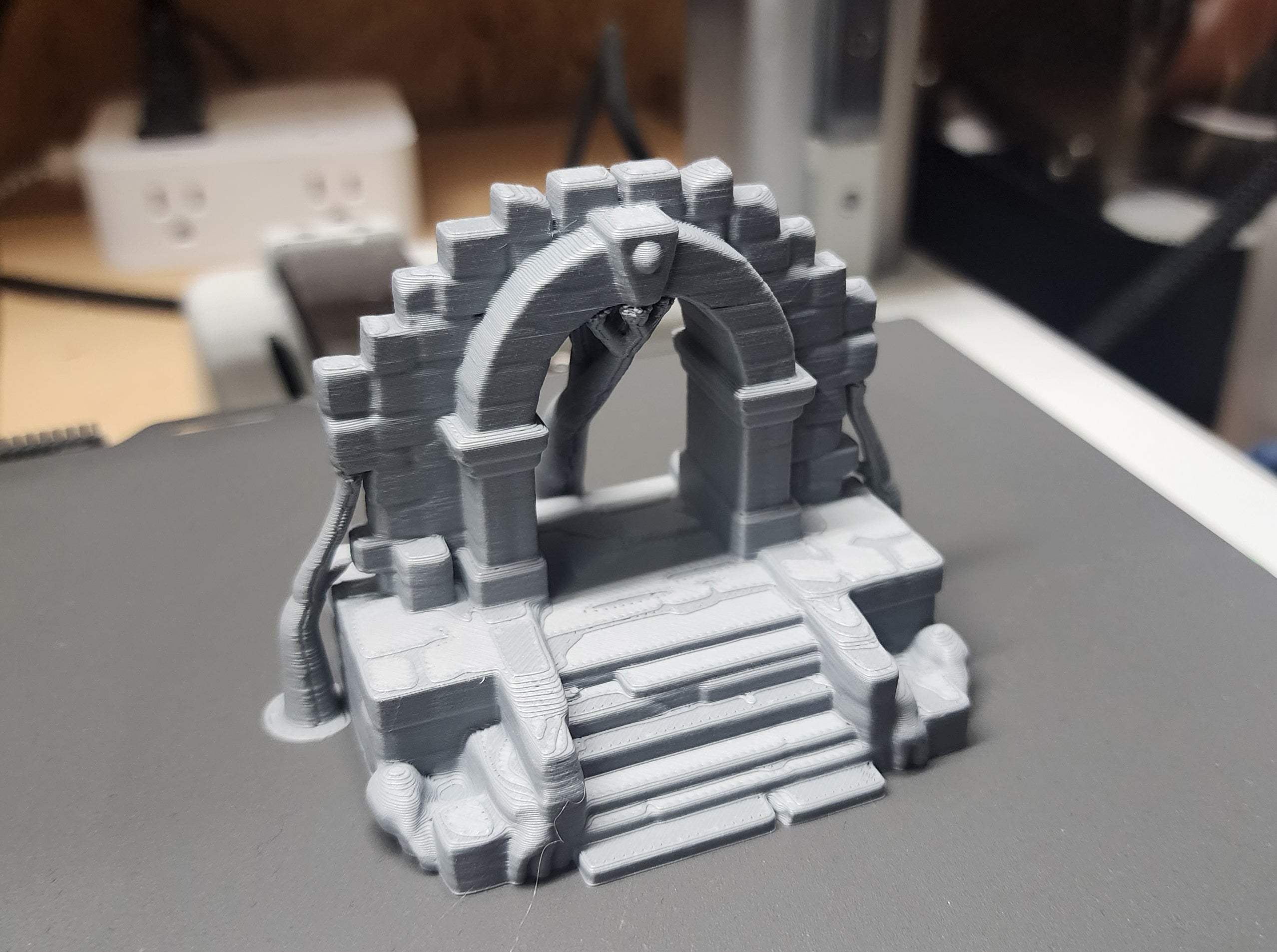 Open Stone Arch Entrance Miniature