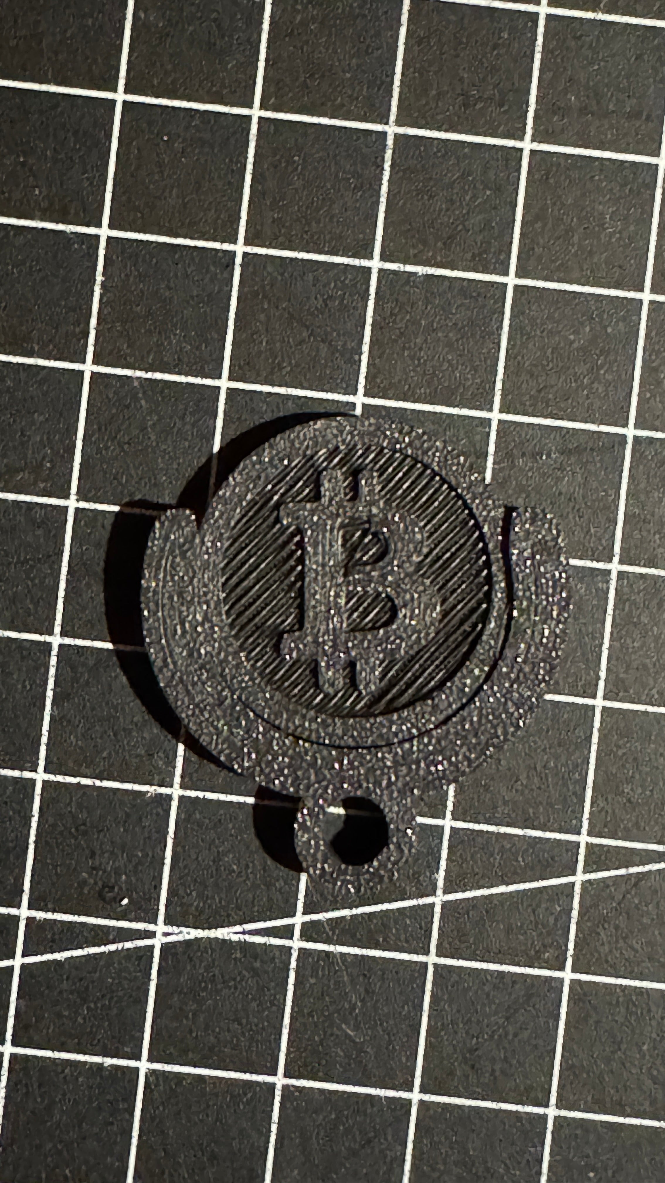 Bitcoin Shopping Cart Chip + Holder