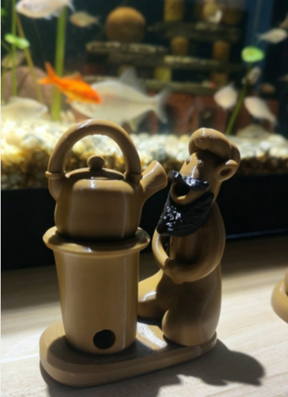 柴火炉茶壶香薰香炉香薰精品摆件创意搞笑