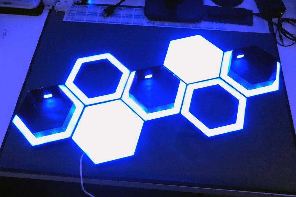 LED Hexagon Panels and Shelfs