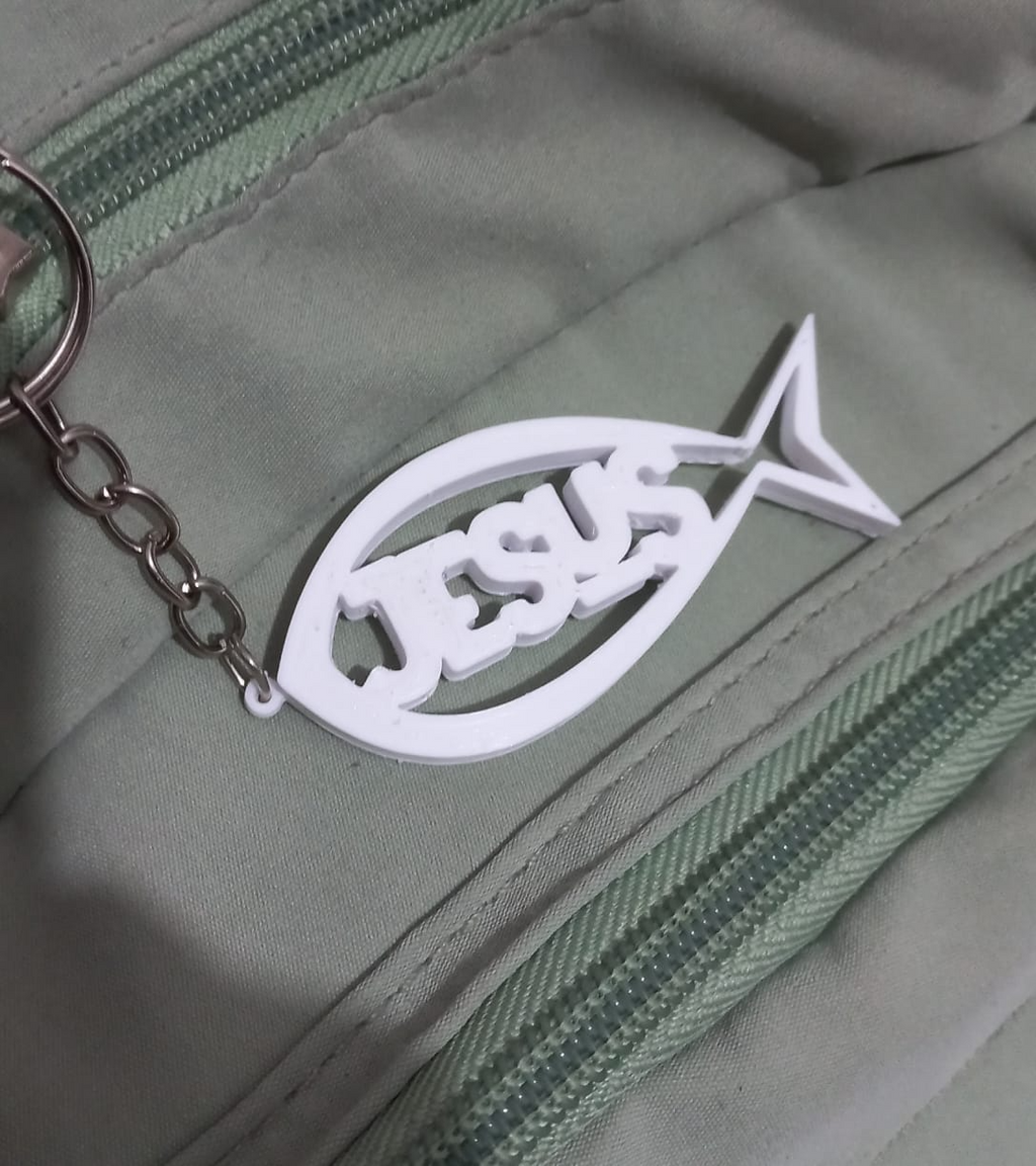 Jesus Fish Keychain