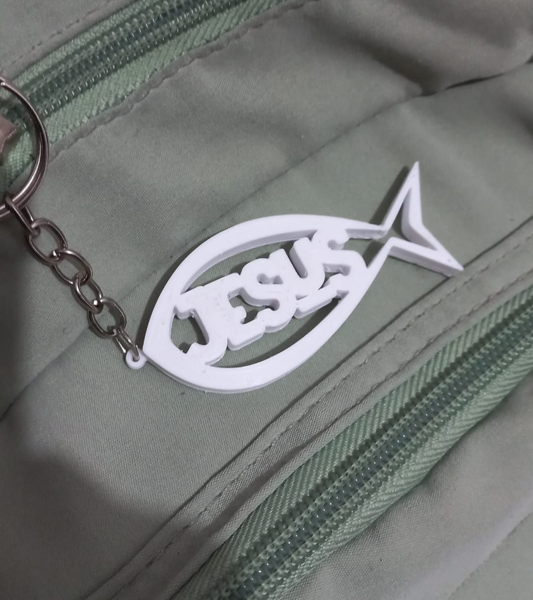 Jesus Fish Keychain