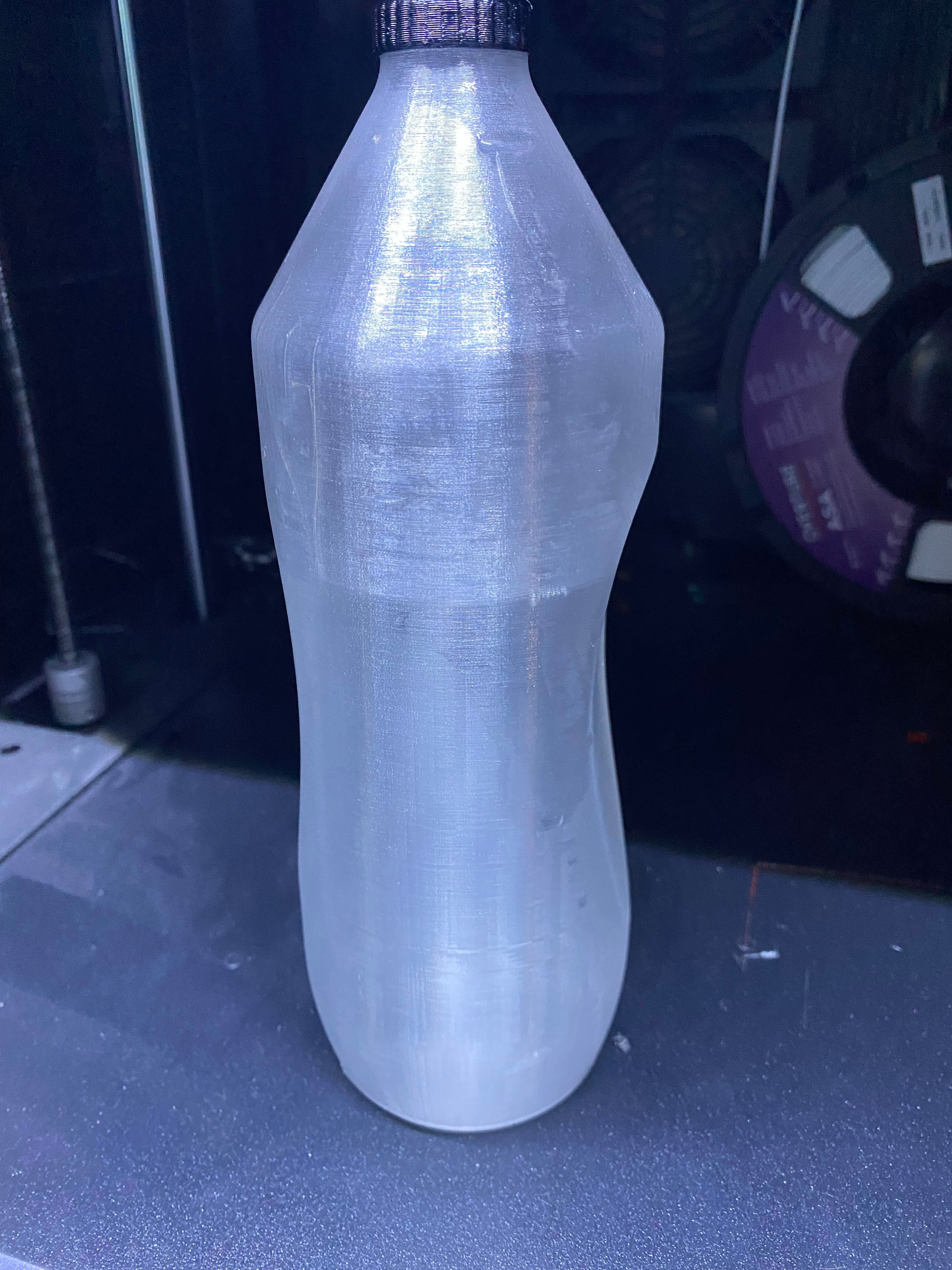 Water Tight Fully 3D Printed Bottle - The MakerBottle - (Vase Mode)