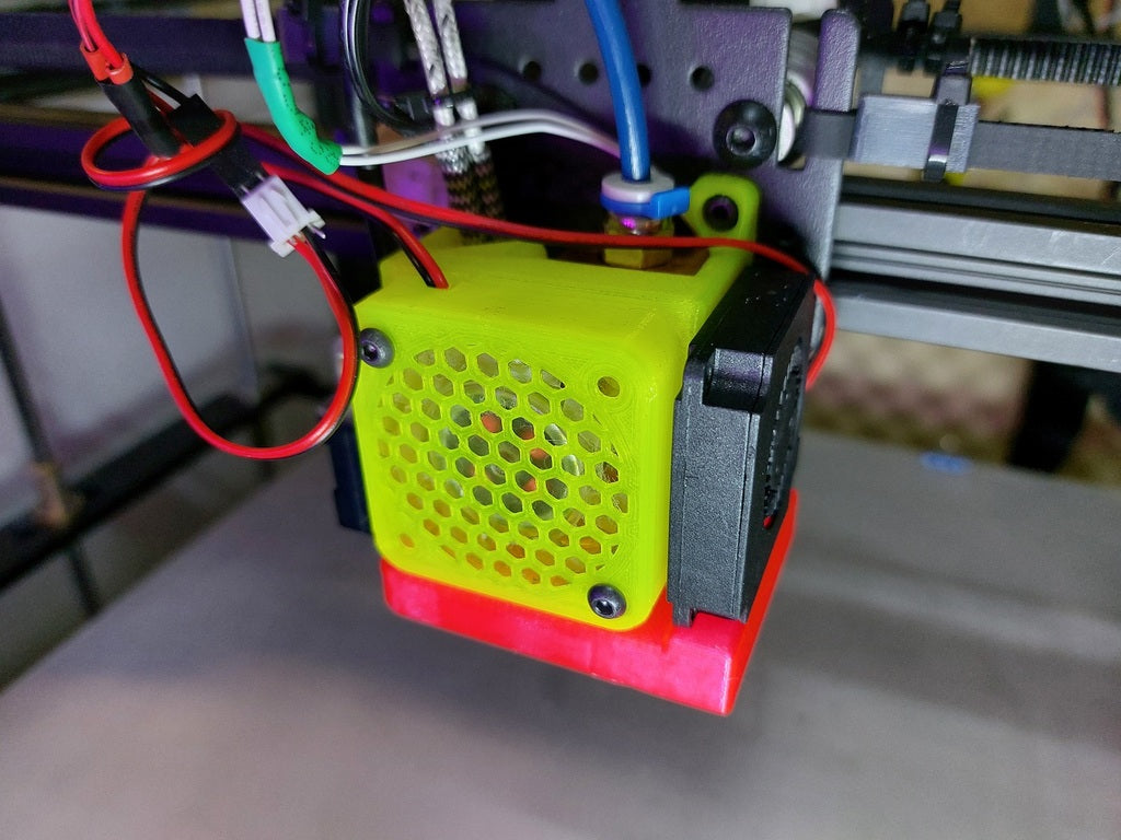 Tronxy X5SA Hotend Case replacement with fanduct
