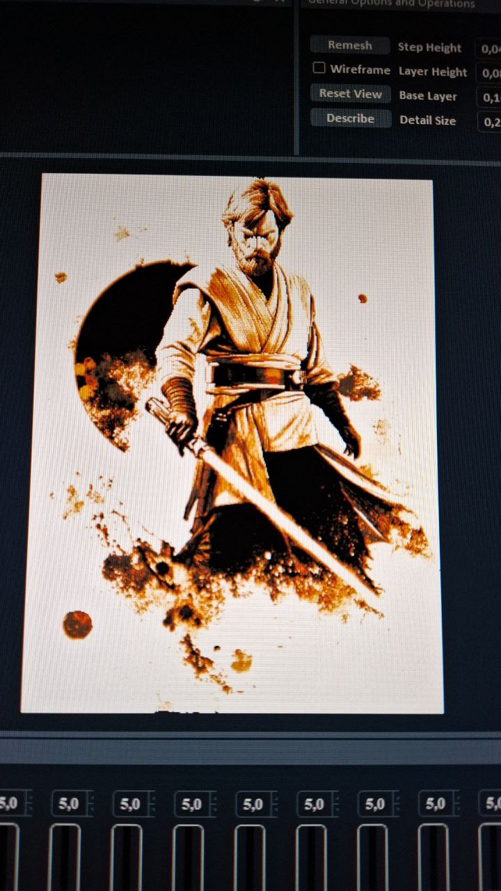 Obi Wan Kenobi hueforge