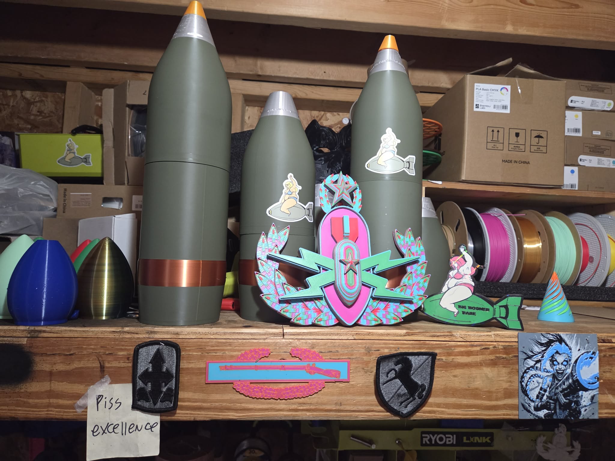105mm HE Bottle Bunker w/PD fidget fuze