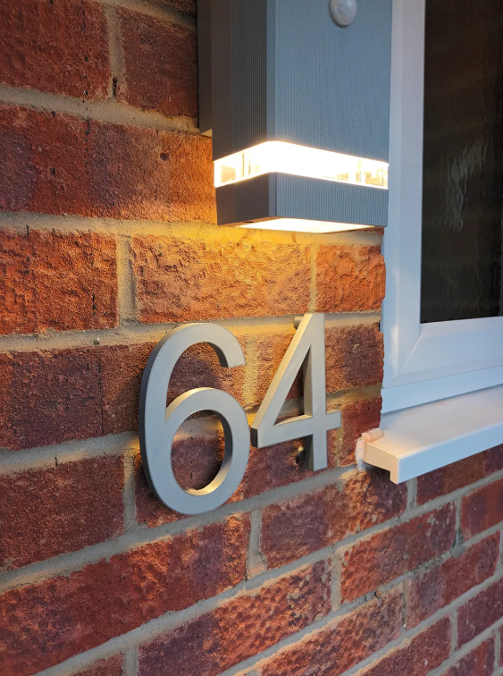 Contemporary Stand-off House Numbers - 6 INCH