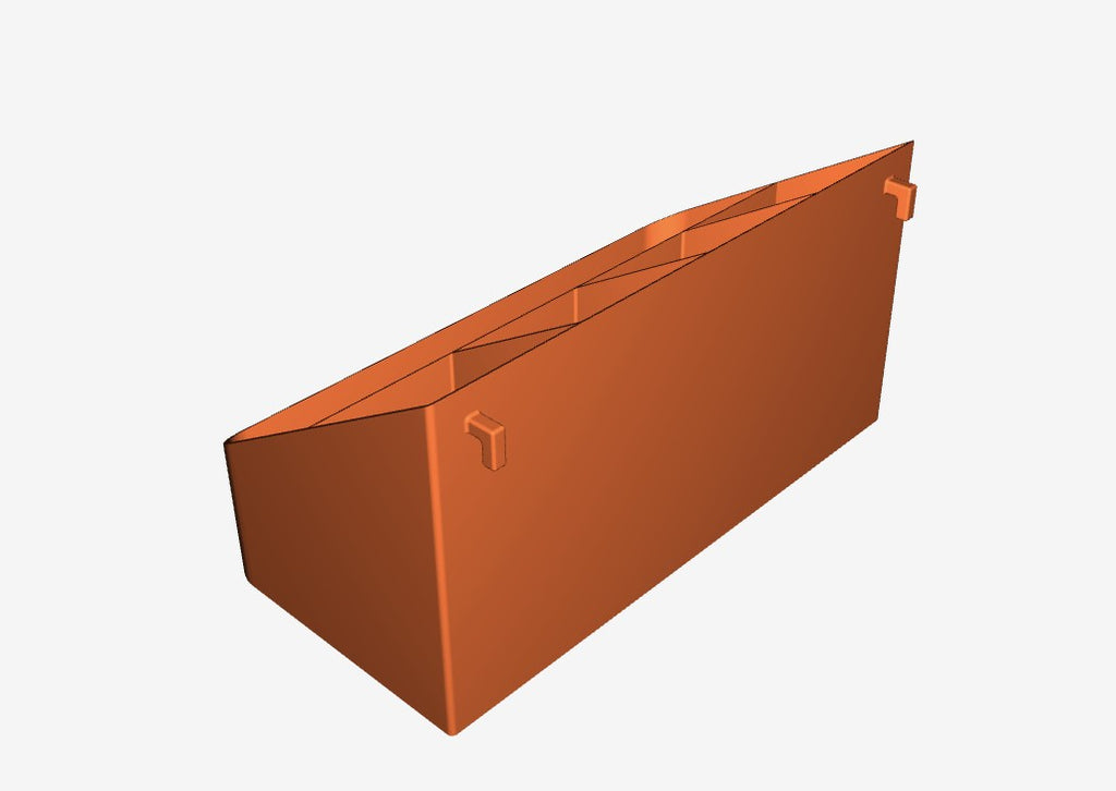 Skadis slanted 5 sectioned Container