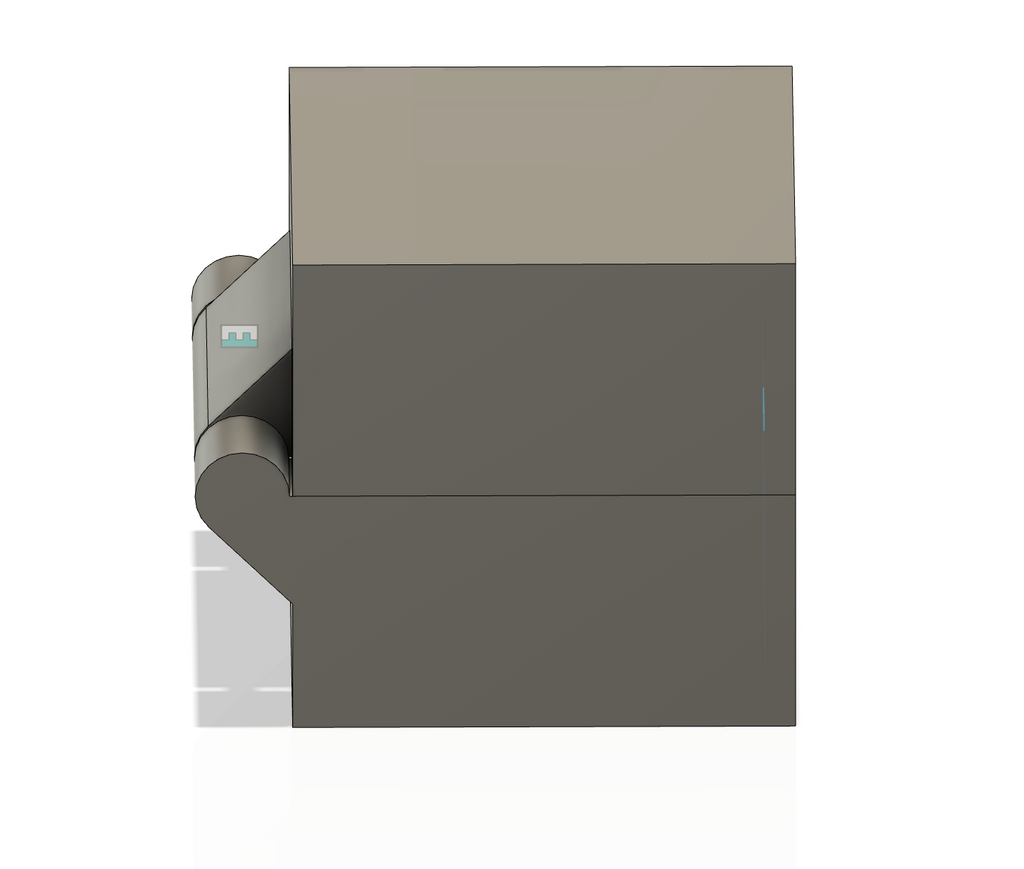 50X50X50mm Box with hinge and lock clip