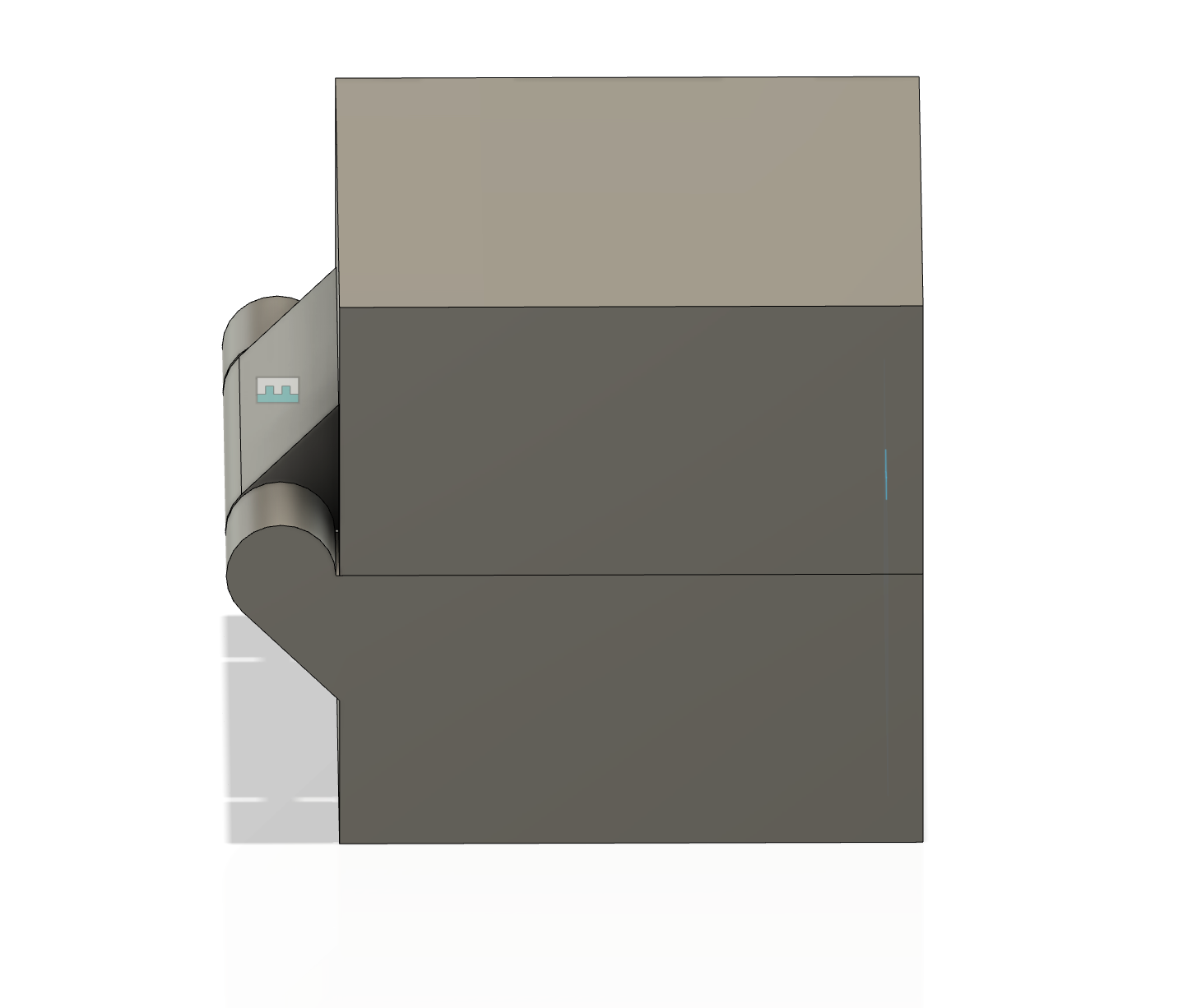 50X50X50mm Box with hinge and lock clip
