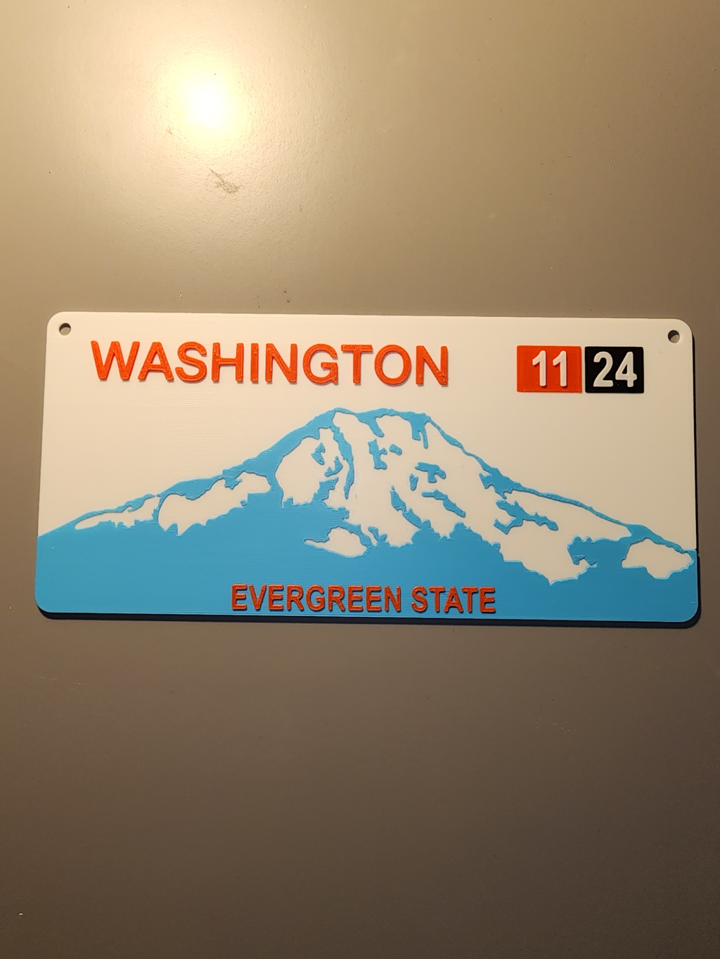 Washington State License Plate