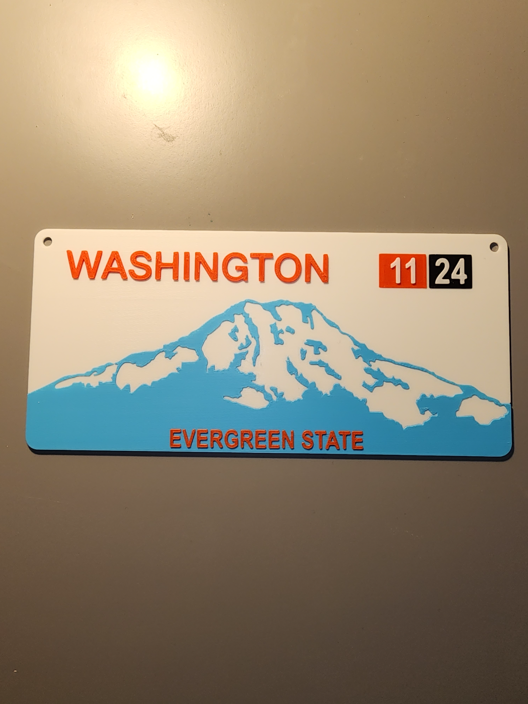 Washington State License Plate