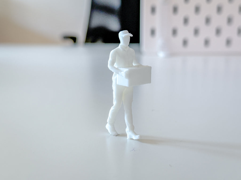 Miniature Delivery Man for your Diorama
