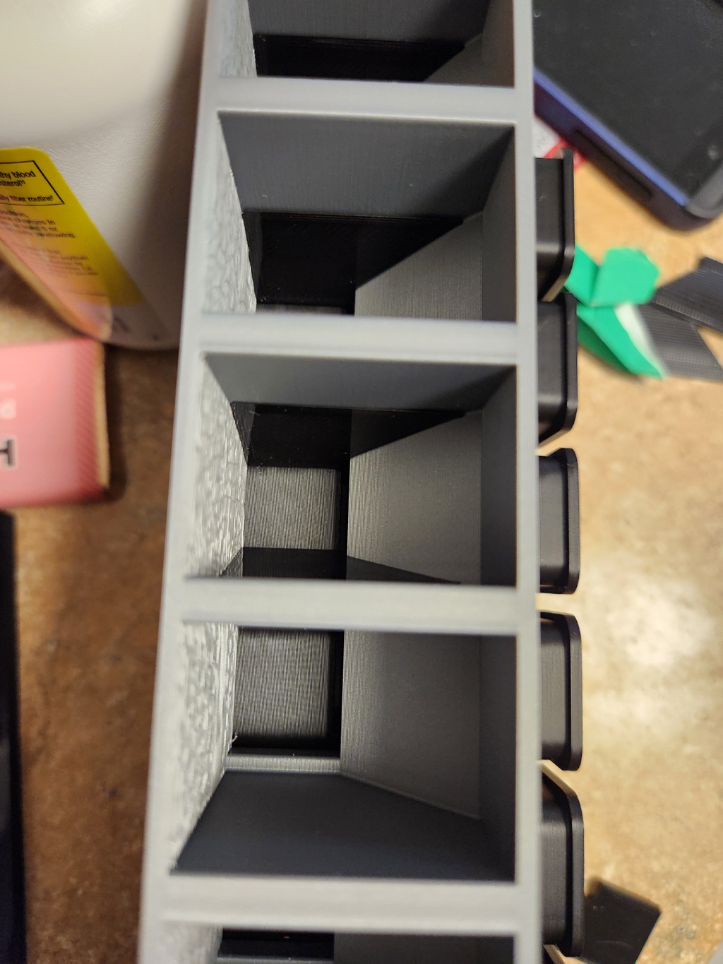 Days of the Week Pill Dispenser - chute shims
