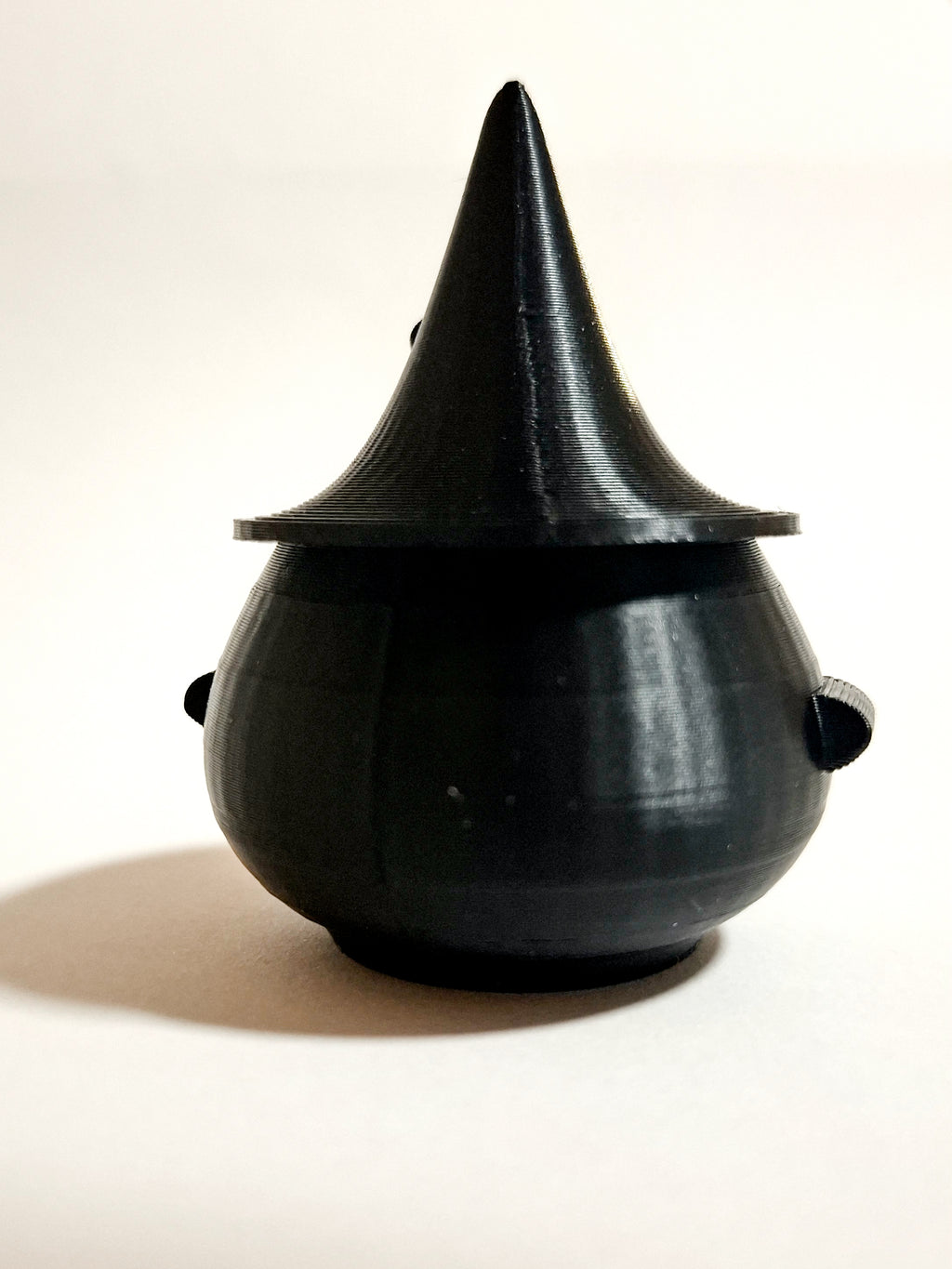 Witch's cauldron and hat box