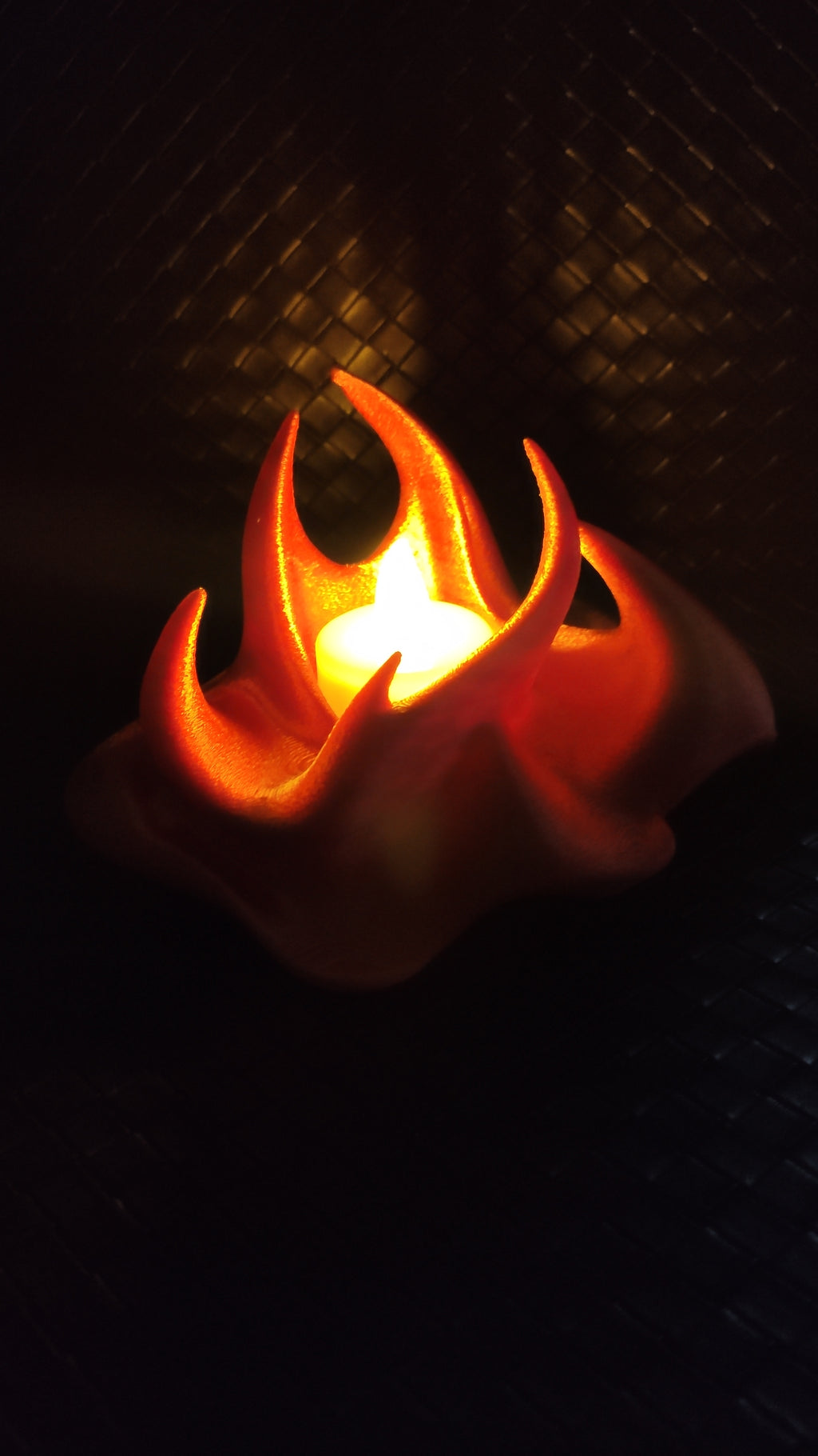 Fire - LED tea light holder - No supports