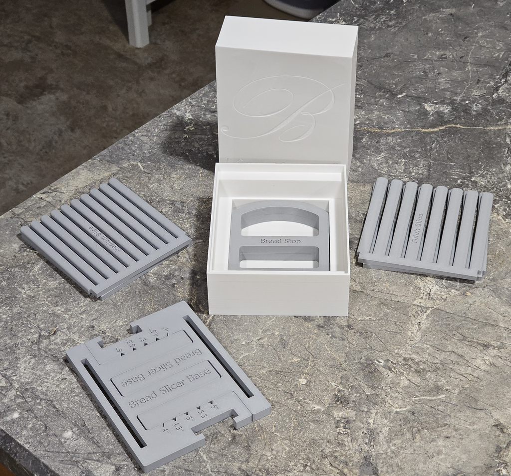 Bread Slicer, Two Sizes, Adjustable w/ Storage Box