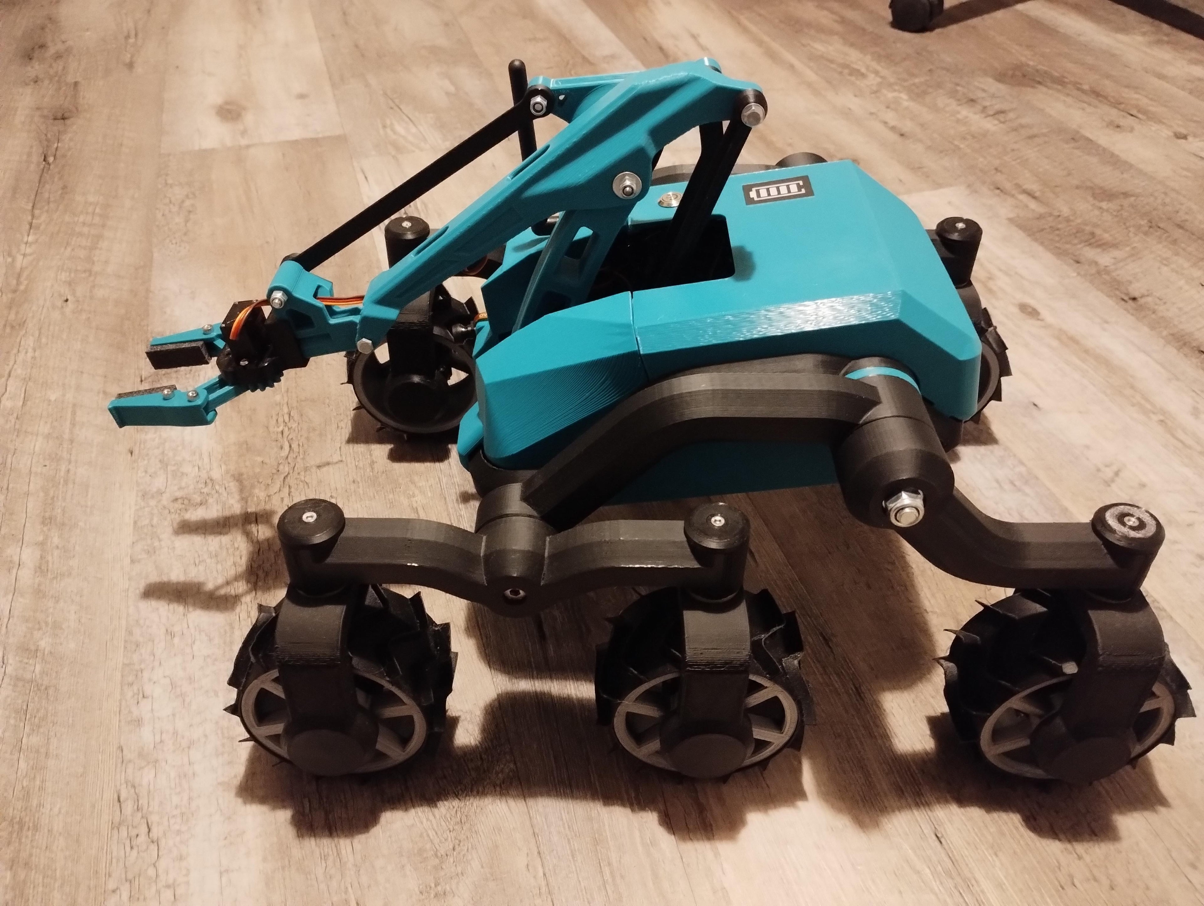 ESP32 CAM Rover with robotic arm
