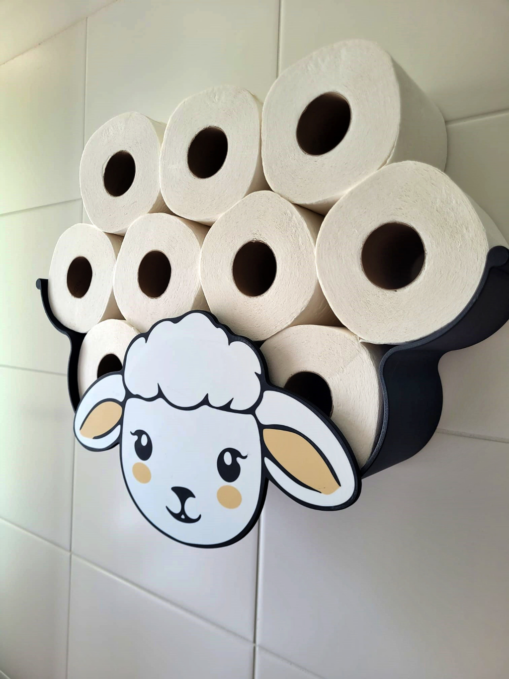 Sheep toilet paper roll holder