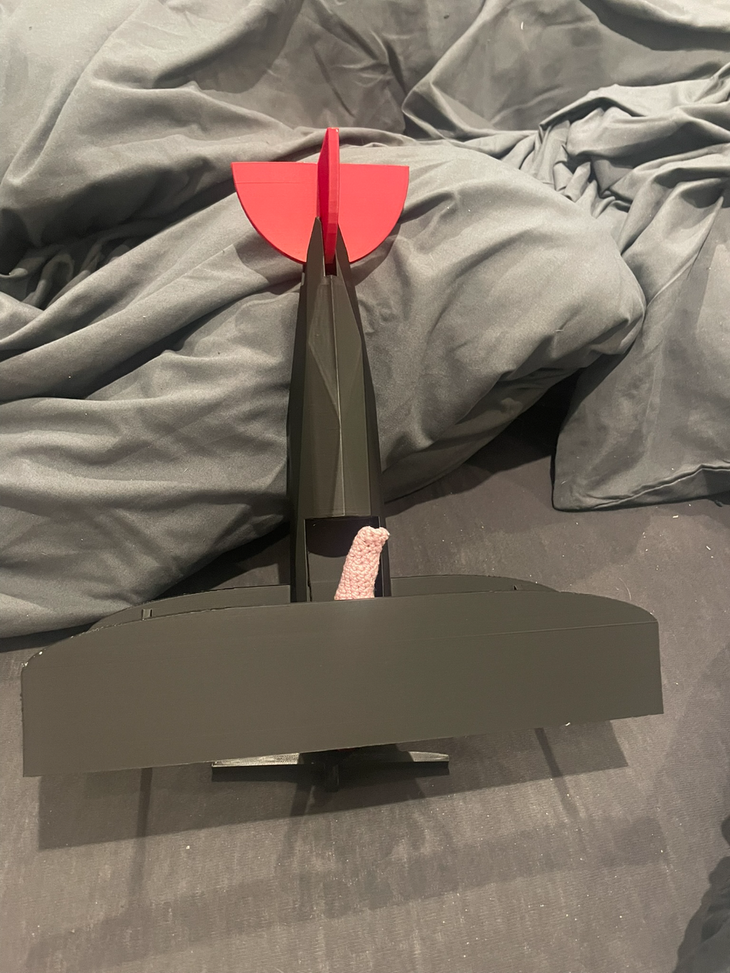 Biplane for small plushies with wallmount