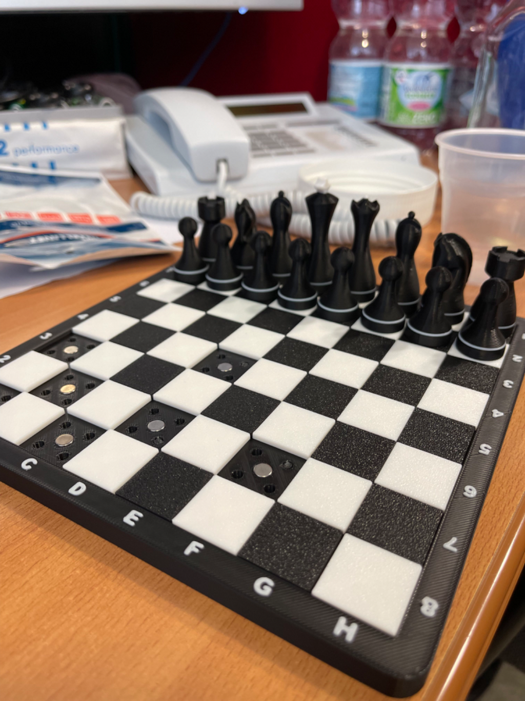Magnetic Chess/Checkers Board - SnapOn Magnets
