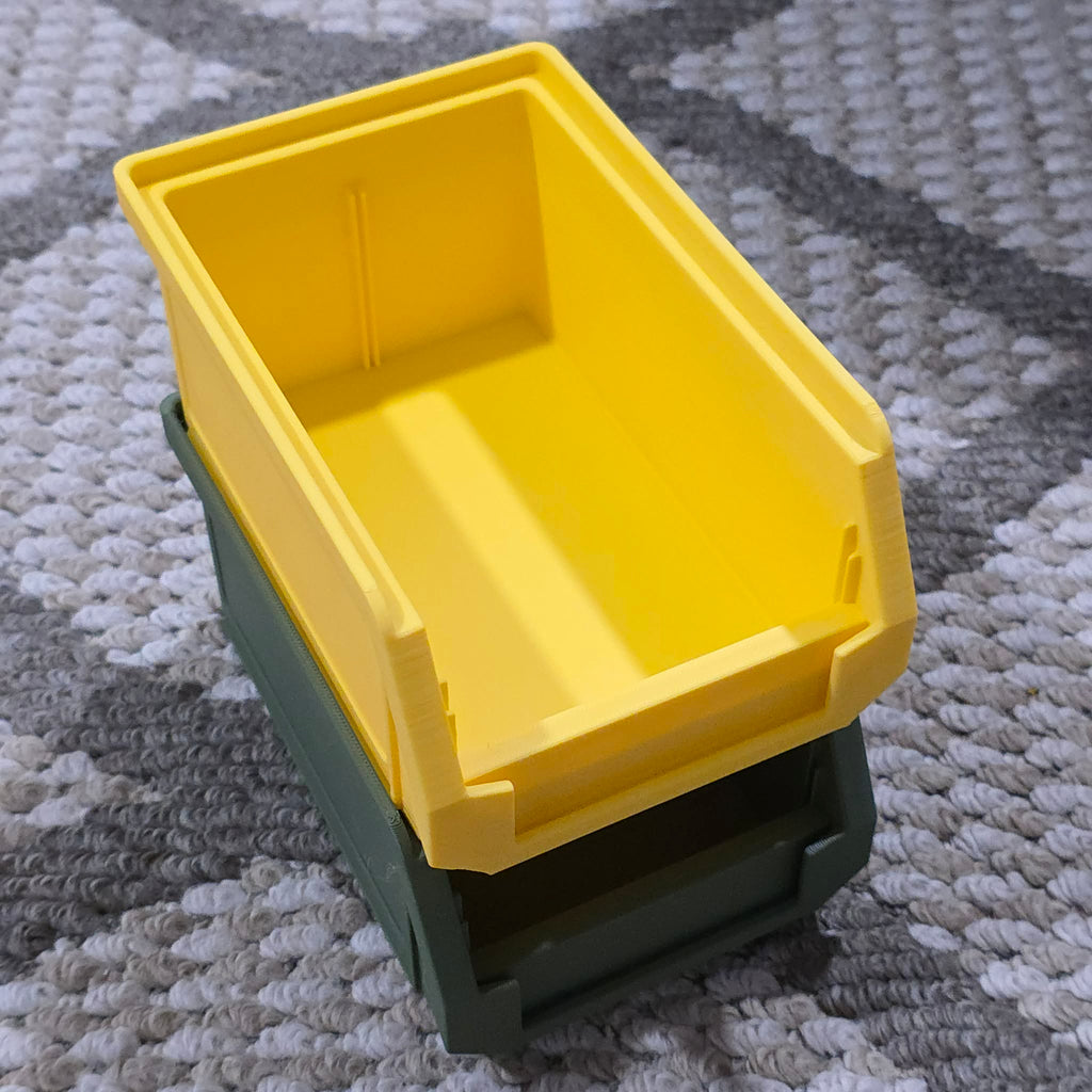 Stackable Storage Box - With Divider and Label