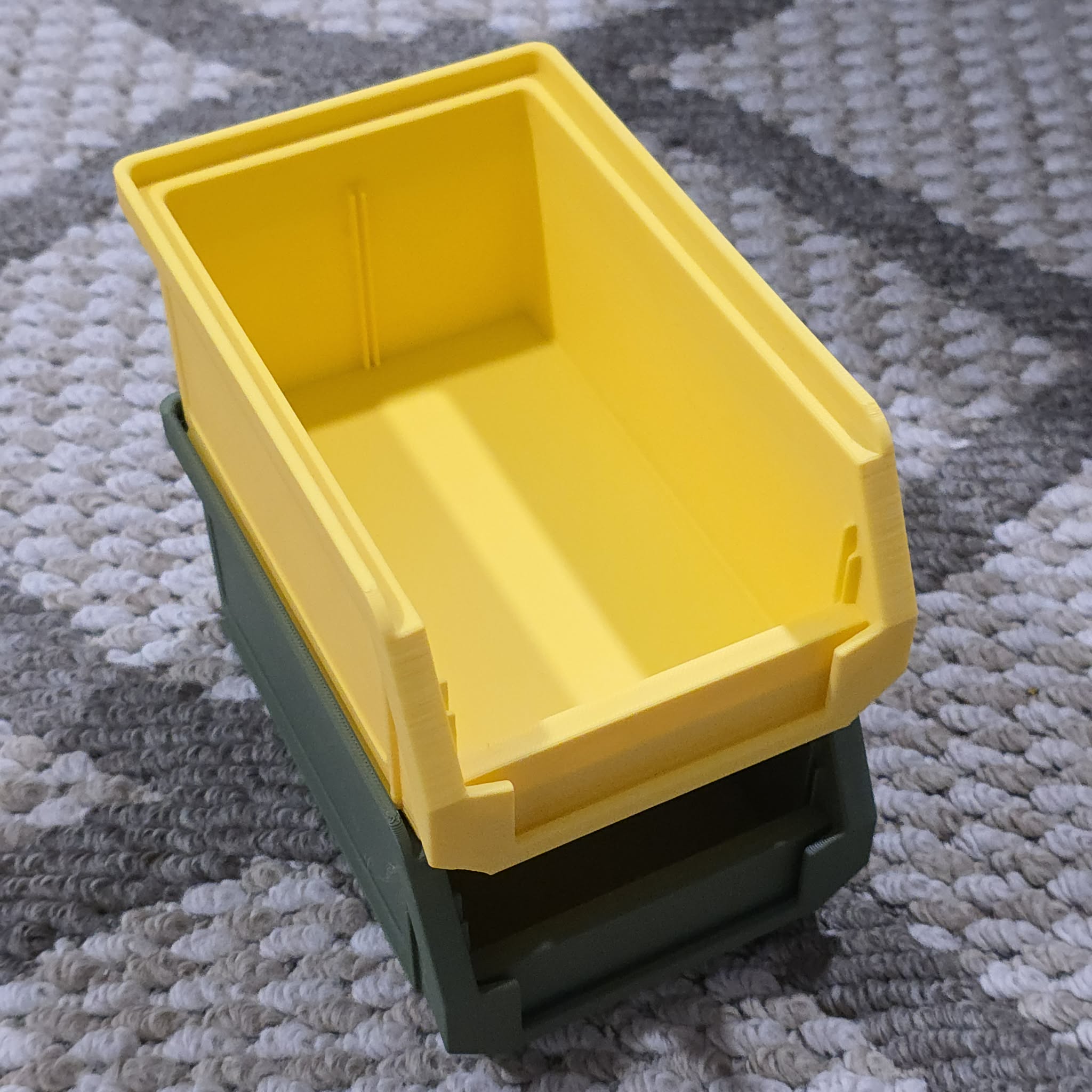 Stackable Storage Box - With Divider and Label