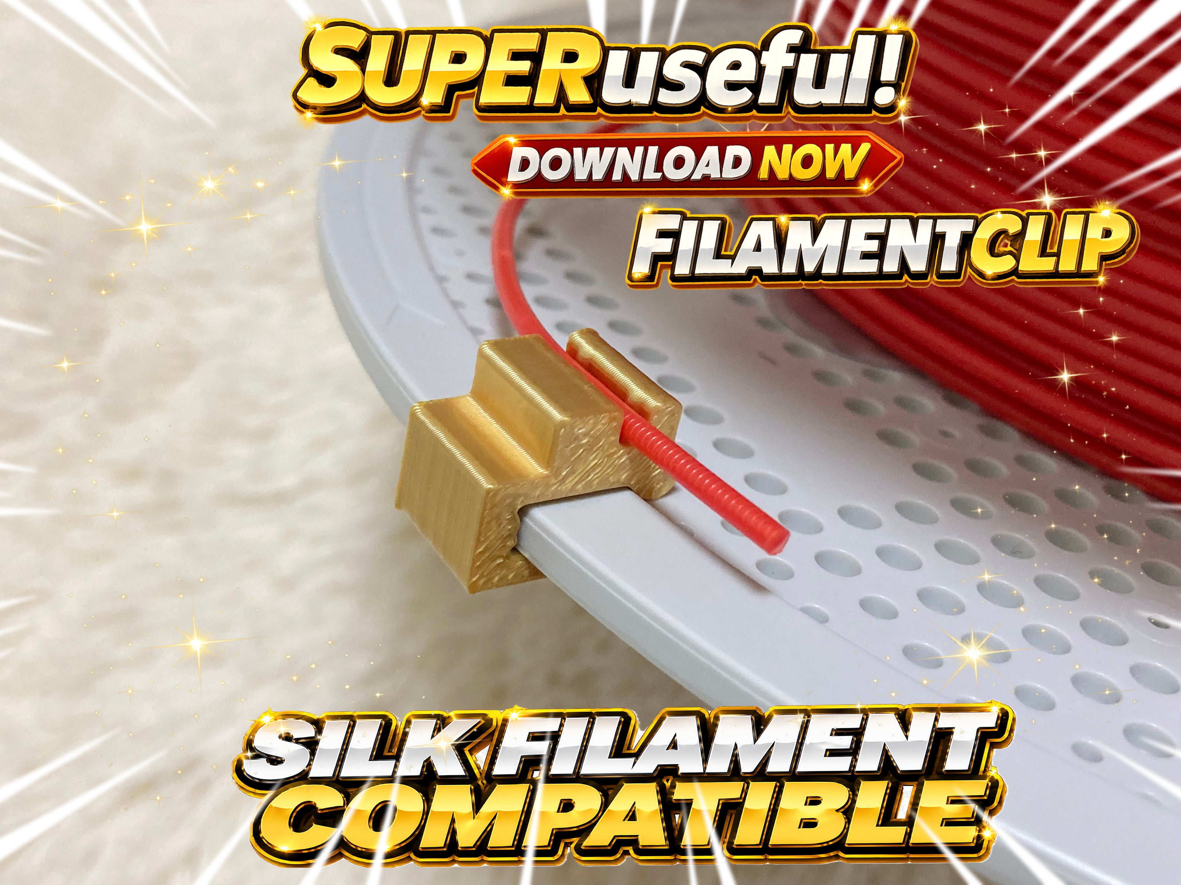 Silk PLA Friendly Filament Clip＿吉田工房