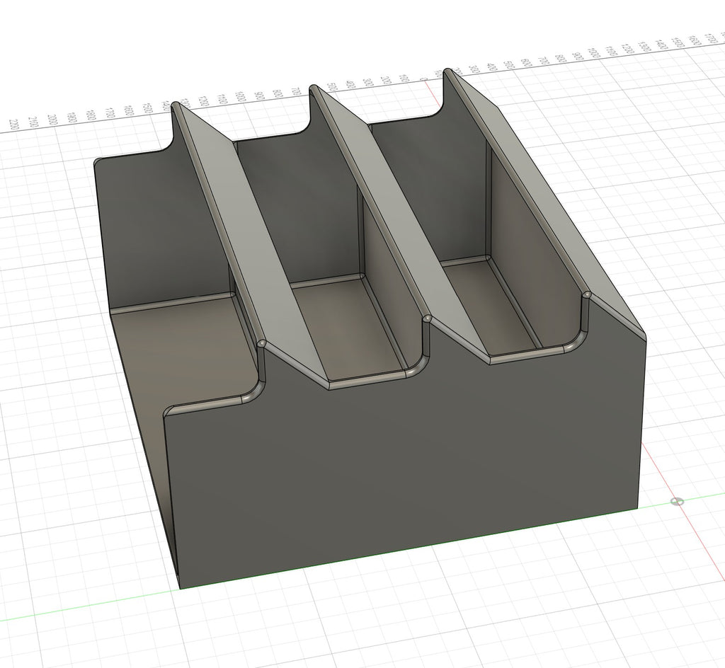 Open bin vertical display