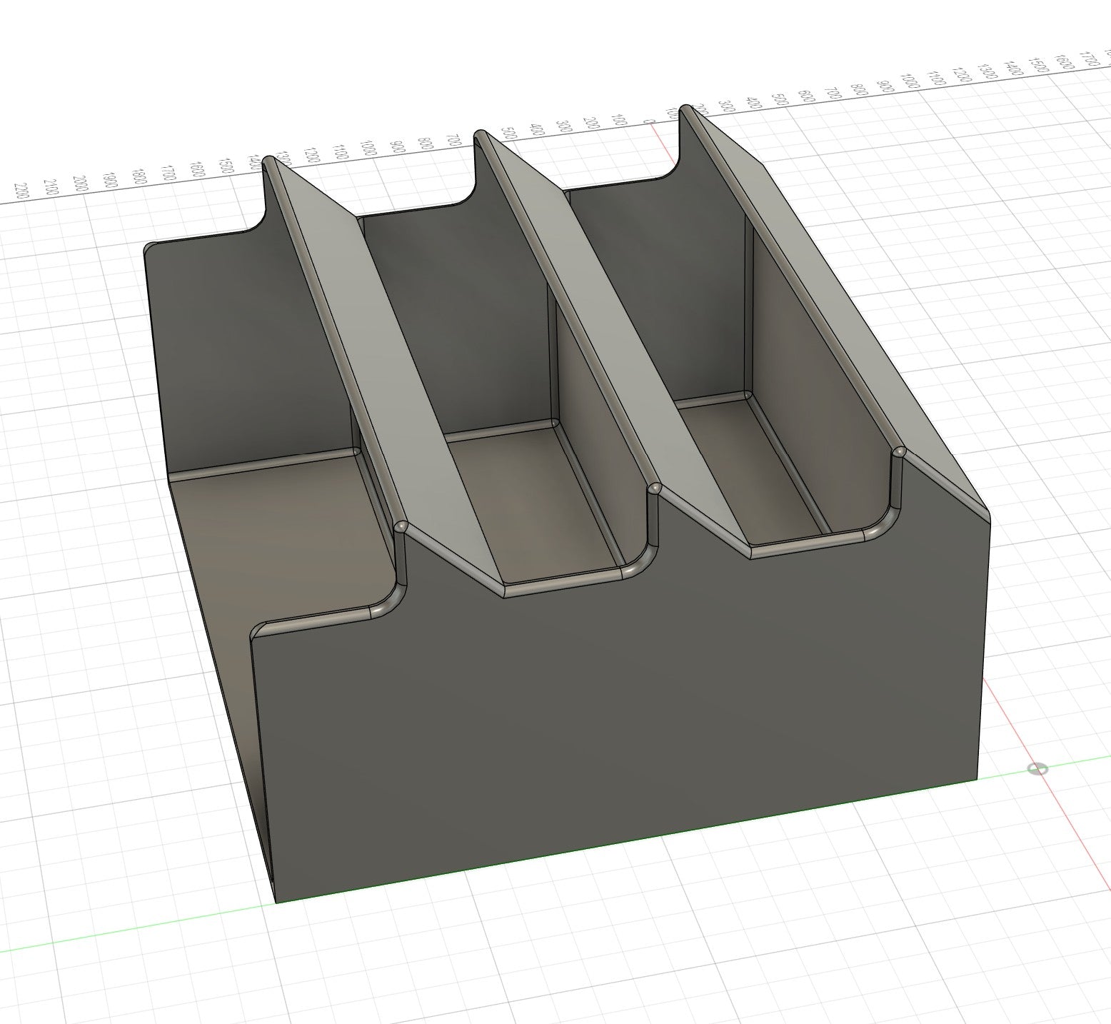 Open bin vertical display