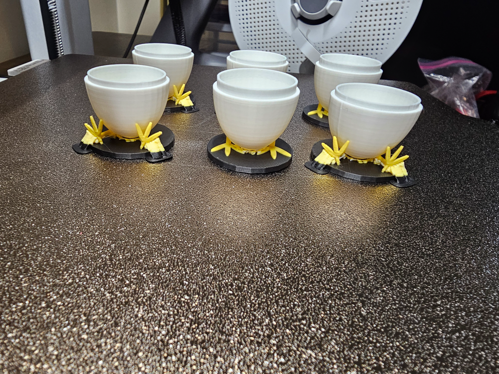 Easter Egg Container With Legs And Mini Bird