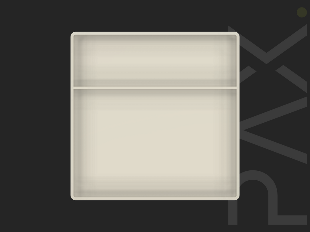 Gridfinity - Key Catch-All (3x3, 2:1 Compartment)
