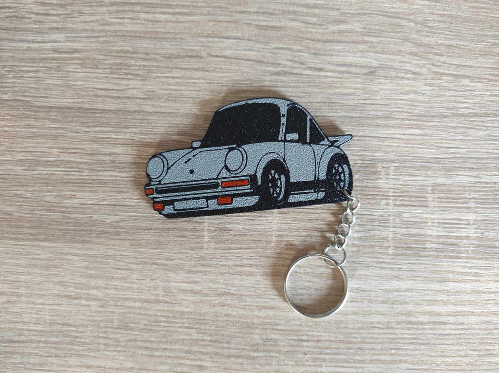 Tooned Porsche Keychain