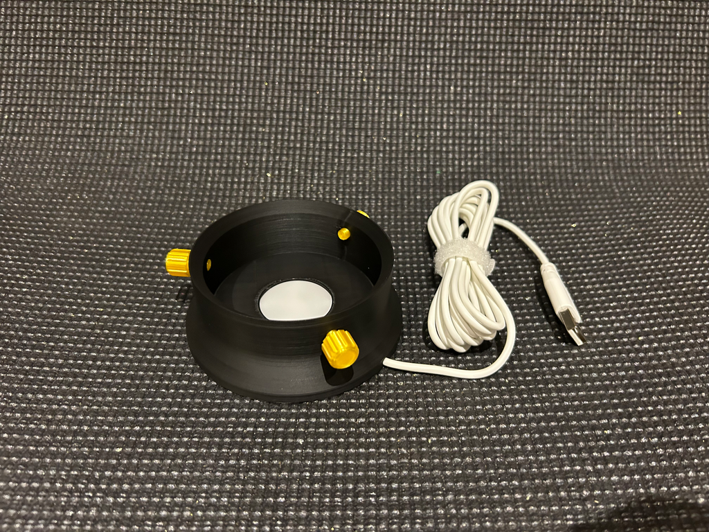 Lithophane globe base with screws
