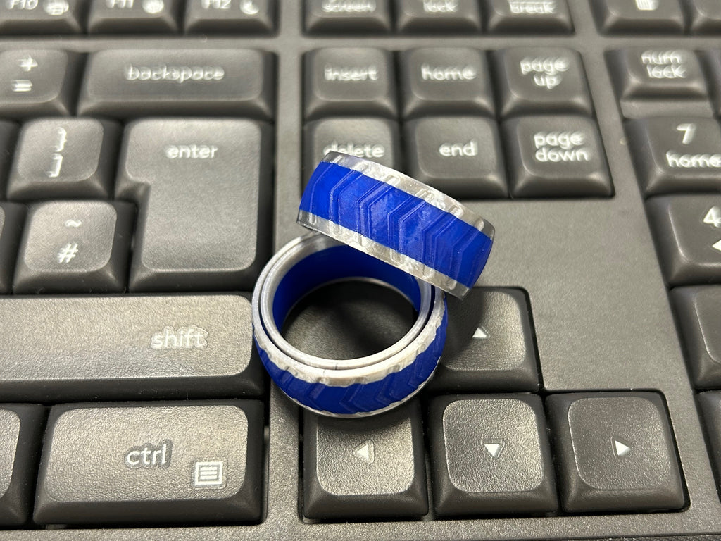 FIDGET RING - WEARABLE SLIMLINE DESIGN - 6 DESIGNS