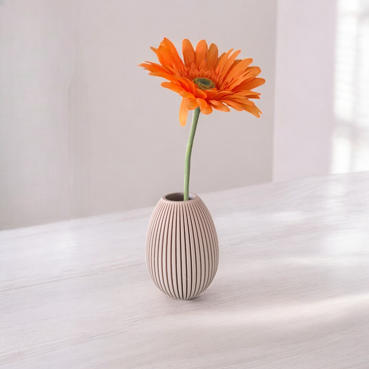 Waterproof Ribbed Easter Egg Vase