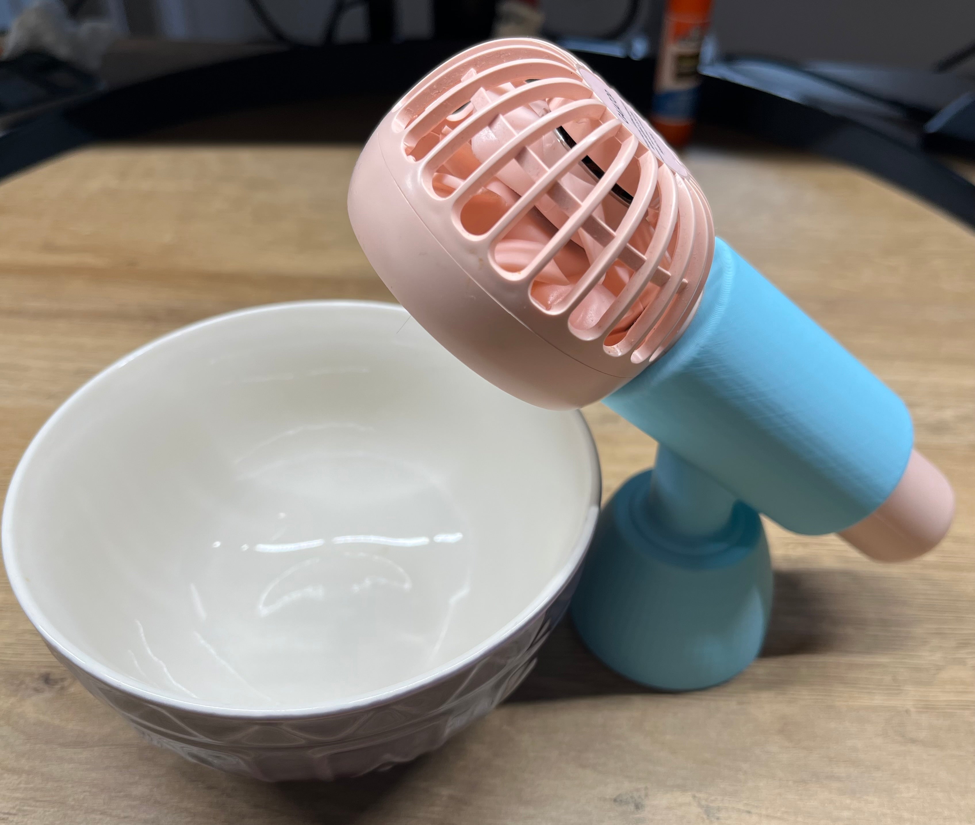 Hand-held Fan Mount - Food Cooling