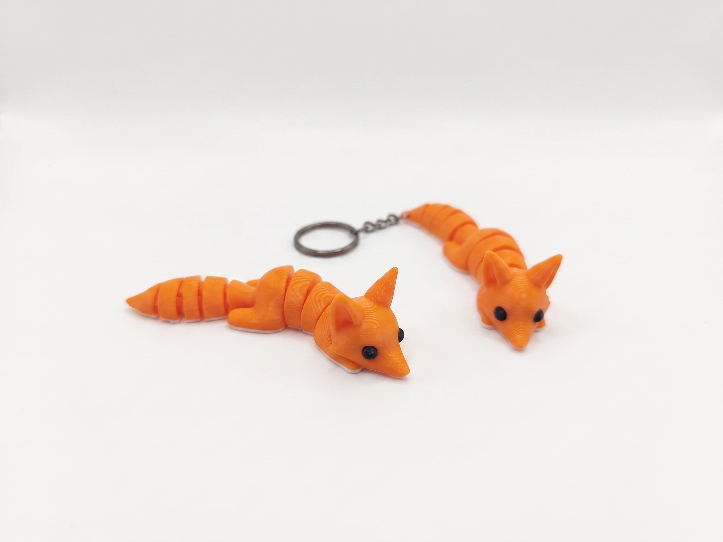 Cute Flexi Fox + Keychain