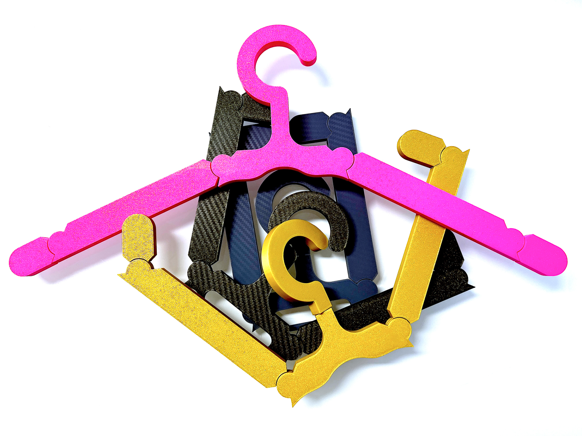Foldable Travel Coat Hanger (Print-In-Place)