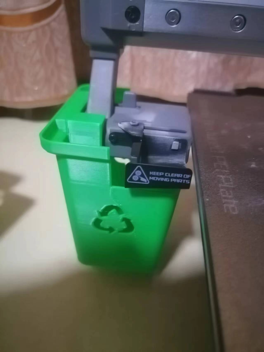 A1mini垃圾桶状竹屎盒